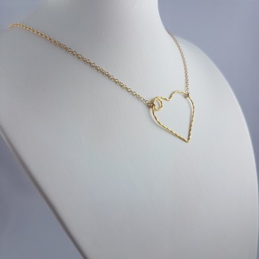 Collier coeur gold filled