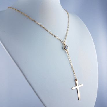 Collier Gold Filled Croix