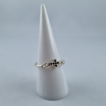 Bague croix en argent 925