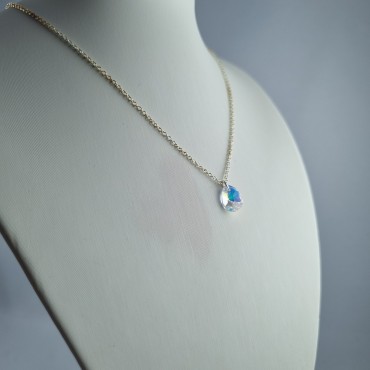 Collier Argent 925 goutte swarovski