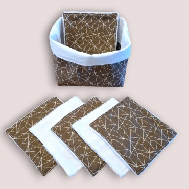 copy of lot de 5 Lingette Fleurs